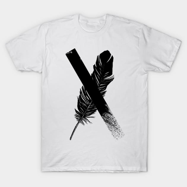 Feather bird X T-Shirt by maxha